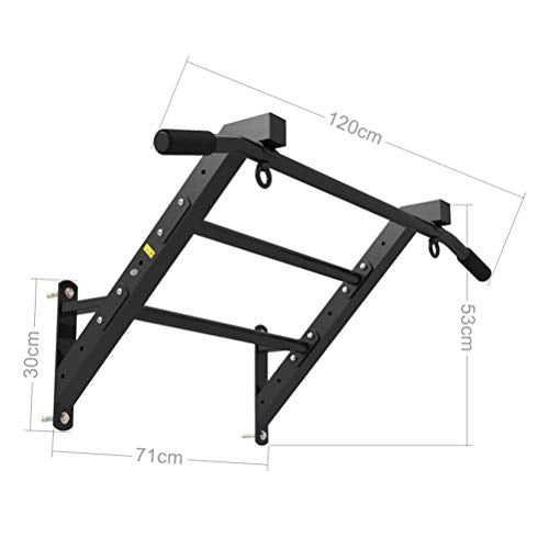 Pull-Up Bars Wall-mounted Horizontal Bar, Climbing Inclined Ladder Aircraft Frame Pull-up, Traction Rope Fitness Ring, Load 200kg