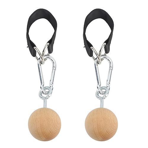 Pull Up Ball, Wooden Rock Climbing Holds Training Set Arm Strength Trainer Pull Up Ball for Home Workout, Practical Gym Accessory