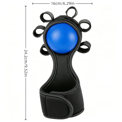 Hand Strength Ball Finger Muscle Trainer Ball | Hand Strengthening Gear for Weightlifting Office Rock Climbing Home Fitness Gym Outdoor Workout - color: Blue