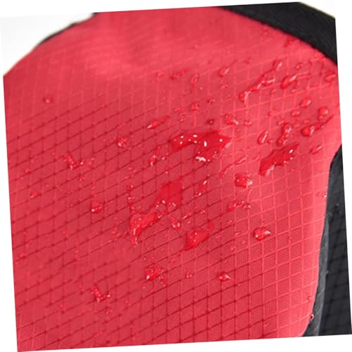 Adjustable Waist Outdoor Anti-Slip Chalk Powder Storage Pouch for Bouldering Training Climbing Red Black