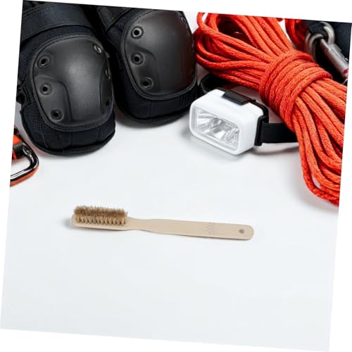 Bouldering Brush Rock Climbing Hold Cleaner with Ergonomic Wood Handle and Rapid Drying Bristles for Indoor and Outdoor Climbing Use