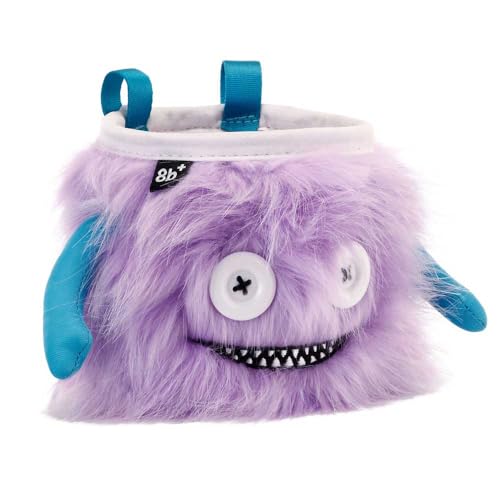 8BPLUS Chalk Bag for Rock Climbing and Bouldering, Chalk Pouch incl Belt & Biner – Cute Funny Character Design, Wide Opening, Gear with Personality, Gift for Climbers - style: LILLY