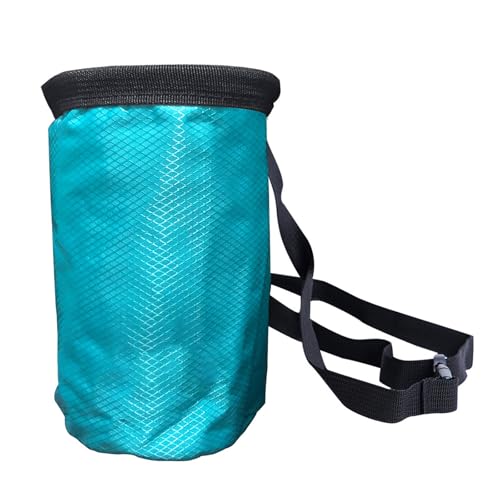 Rock Climbing Chalk Bag Talcum Powder Weightlifting Pouches Adjustable Drawstring Nonslip Storage Pouches Adjustable Drawstring Bag - color: Blue