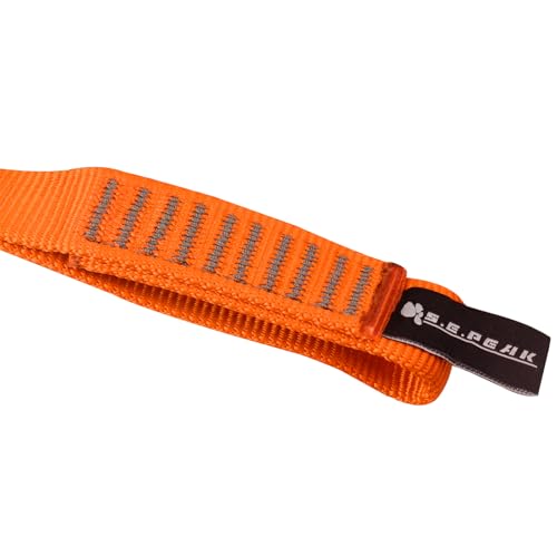SEPEAK 25mm Nylon Tubular Webbing 1-Inch, 29kN/6520lbs, UIAA Certified Webbing Straps - color: Orange, size: 30cm / 12inch | Pack of 3