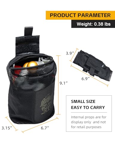 IDOGEAR Tactical Dump Pouch with Adjustable Metal Strip Closure Foldable Mesh Pouches MOLLE Utility Bag Mag Recovery Holster Tactical Belt Vest Backpack Accessories - color: Black