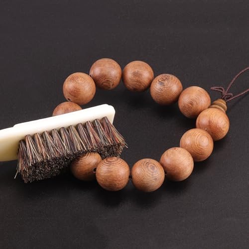 2pcs Rock Climbing Brush Bouldering with Thick Hairs Bristles Bouldering Tool Accessory Outdoor Cleans Climbing Accessory - color: Brown Large
