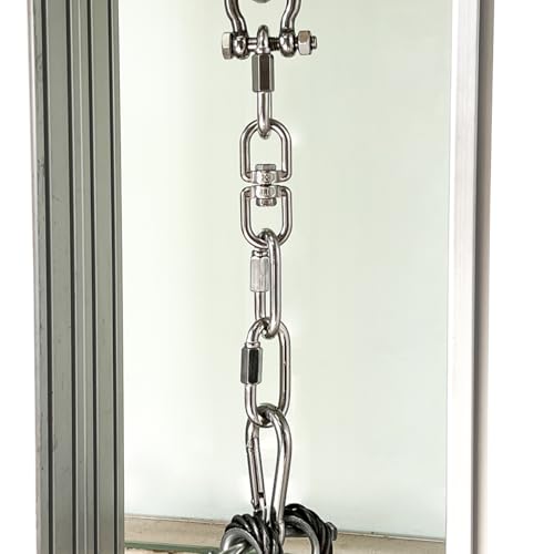 OHMY Flex Adjustable Water Punching Bag 22" 210 Pound with Easy-Lift 3:1 Pulley System - style: M8 Double Eye Swivel