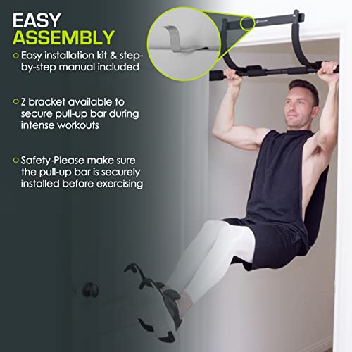 ProsourceFit Pull Up Bar for Multi Use Fitness & Home Gym Exercise - style: Multi Grip Light