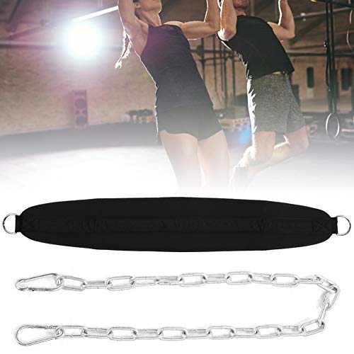 Weighg Belt with Chain, building Dip Belt for Gym, Pull Up with Iron Chain for Strength ing, Ox Cloth Equipment for Men and Women