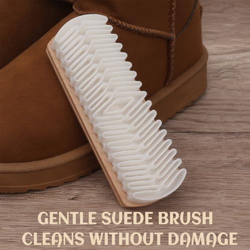 Boot Suede Brush for Shoes Cleaning,Horse Hair Brush for Leather