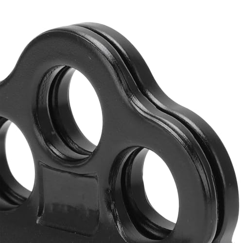 30KN Climbing Pulley, Three Hole Hitch Climbing Assist Pulley Climber Double Bearing for Rock Rappelling Zipline Sports Rigging Hauling Arborist