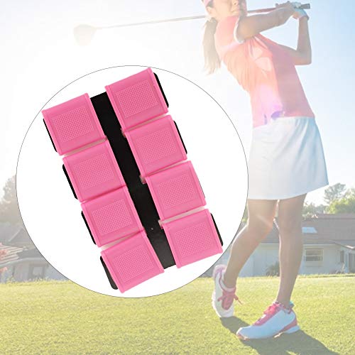 Finger Sleeves, 8pcs Finger Protector Silicone Finger Tube Golf Gloves Golf Finger Protector Tape Anti Slip Elasticity Golfer Swing Grip Golf Finger Band Cover Sets (Pink) - color: Pink