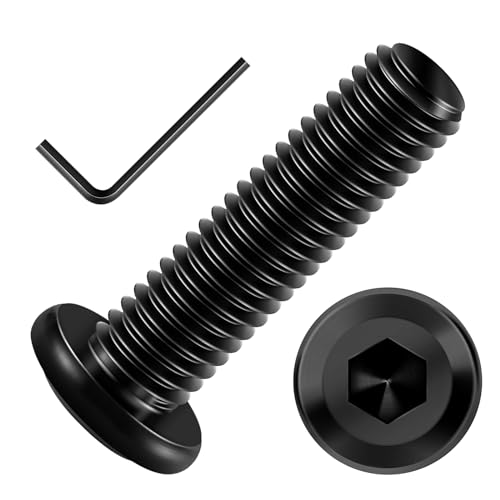 Mywish M8 x 30mm 20Pcs Flat Head Hex Socket Cap Screws Bolts, 304 Stainless Steel Furniture Bolts Full Thread, Black Oxide & Hex Spanner - color: Black-M8, size: 30mm