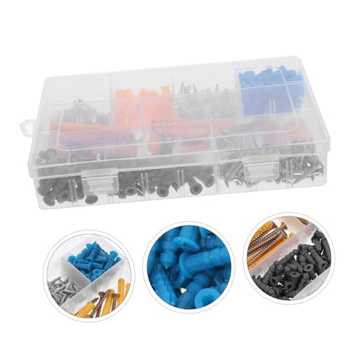 ABOOFAN 270pcs Wall Mounting Kit Screws Set Drywall Anchors Self Tapping Screws Assorted for DIY and Professional