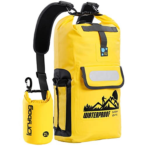 Dry Bag Backpack - color: Yellow, size: 20L