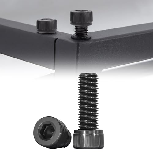 M4 x 30mm Socket Head Cap Screws Bolts 12.9 Grade Alloy Steel Metric Machine Hex Socket Screw, Black Oxide Finish, Fully Threaded, 50PCS - size: M4×30mm