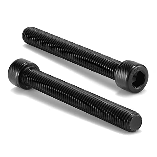 1/2-13 x 4 Socket Head Cap Screws Bolts, 20Pcs 304 Stainless Steel 18-8, Allen Socket Hex Drive, Full Thread, Black Oxide by SG TZH(with Hex Spanner) - size: 1/2-13 x 4"
