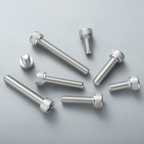 M4-0.7 x 50mm Bolt, 60PCS M4 Hex Socket Head Cap Screws Bolts, 304 Stainless Steel 18-8, Full Threads, Allen Socket Drive, with Hex Spanner - size: M4x50mm