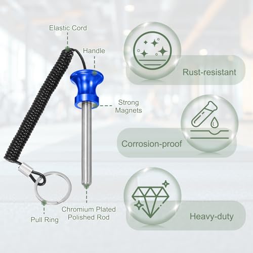 Weight Stack Pin, Weight Gym Pin Strength Training Equipment Replacement with Pull Rope for Commercial Home - color: Blue, size: 0.4 x 3.1 Inch