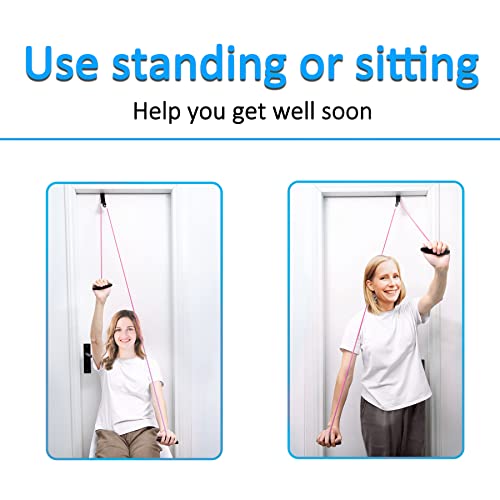 Shoulder Pulley Over The Door Physical Therapy System | Over-the-door exercise pulley designed for shoulder physical therapy exercises. - color: Pink
