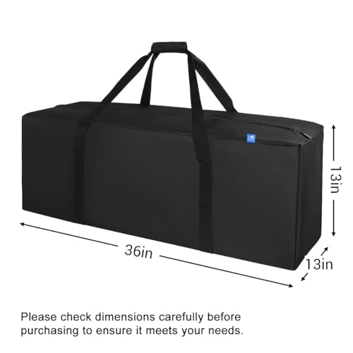 COOLBEBE 36-Inch Large Travel Duffle Bag, 100L Heavy Duty Luggage for Sports Equipment, Camping & Moving, Water Resistant, Black - size: 36" x 13" x 13"