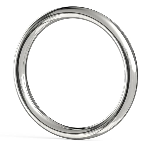 BEYOURD Metal O Rings, 304 Stainless Steel Welded Hardware Rings for Dog Collars & Leashes, Macrame, Ropes, Hanging Straps - color: Id120mm, size: WD12mm