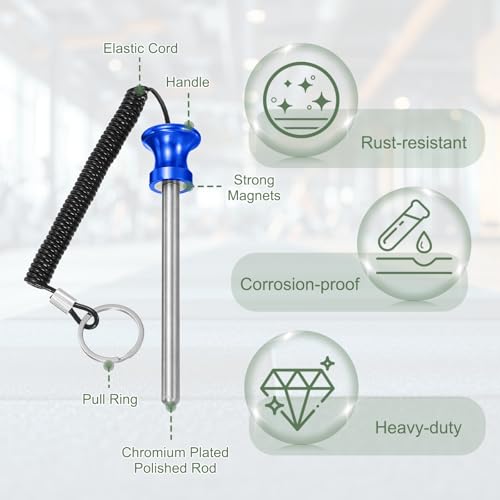 Weight Stack Pin, Weight Gym Pin Strength Training Equipment Replacement with Pull Rope for Commercial Home - color: Blue, size: 0.4 x 4.7 Inch