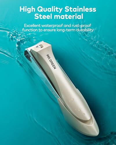 MR.GREEN 3pcs Nail Clippers Set, Anti Splash Excellent Quality Nail Cutter | German Stainless Steel, 2 Nail Clippers+Nano File, Unique Catcher, Exquisite Leather Case, for Men Women Home Travel Gift - color: Luxury Orange Brown