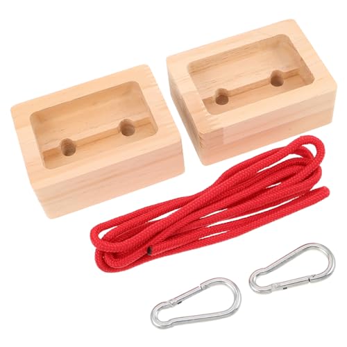 Didiseaon 2pcs Portable Wooden Hangboards for Rock Climbing with Lightweight Design and Easy Installation, for Climbers Training Core Strength and Endurance During Fitness Routines