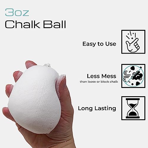Z Athletic Gym Chalk Ball for Rock Climbing, Gymnastics, and Weightlifting - style: 3oz Chalk Ball