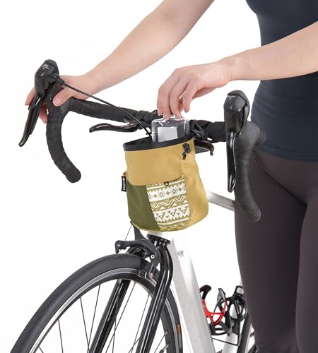 Climbing Chalk Bag, Large Capacity Rock Climbing Chalk Bag for Bouldering, Weightlifting, Gym, Disc Golf & Wall Climbing, Durable Bouldering Chalk Bucket - color: Khaki, size: Small