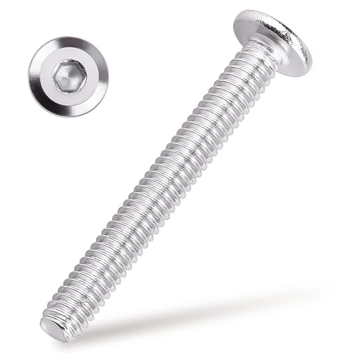 1/4-20 x 1-3/4" Hex Socket Head Cap Screws, 304 Stainless Steel 18-8, Chamfered Countersunk Machine Screws for Furniture, Binding, Machinery, Automotive, DIY Projects, 25 PCS - size: 1/4-20 x 1-3/4"