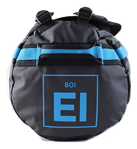 Element Equipment Trailhead Duffel Bag Shoulder Straps Waterproof Black/Blue Large - color: Black/Bomber Blue, size: Large 85 Liters