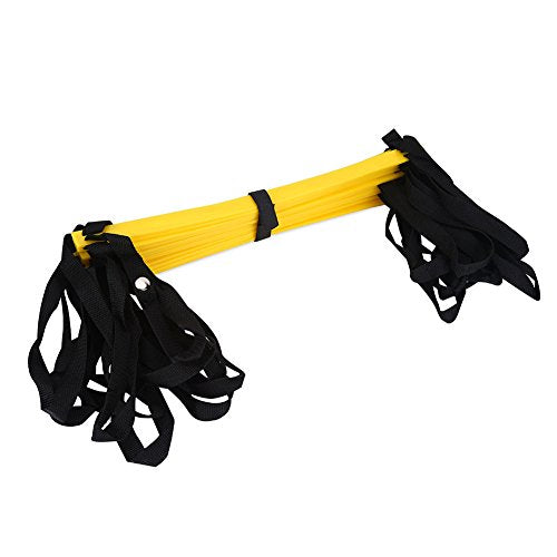 RiToEasysports Speed Training Agility Ladder PP and Nylon Speed Ladder 7 10 13 Rung Foldable Setup Footwork Coordination Training for Soccer Football Basketball Athletes - size: 7 meters 13 yuan