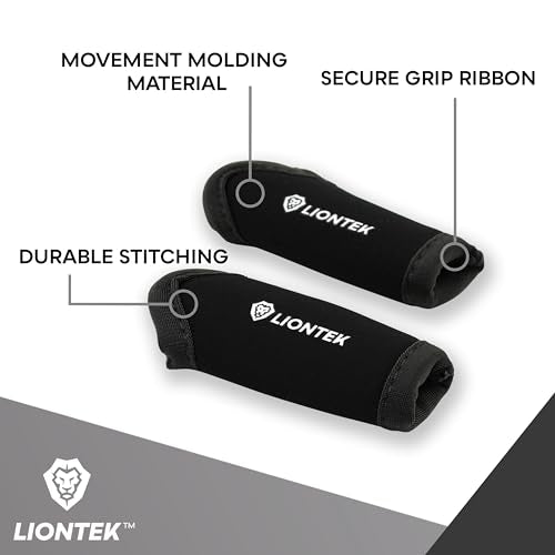 LIONTEK Single Finger Sleeve Pair - Sports Compression Finger Sleeve for BJJ, MMA, Basketball, Weight Lifting, and More - size: X-Large