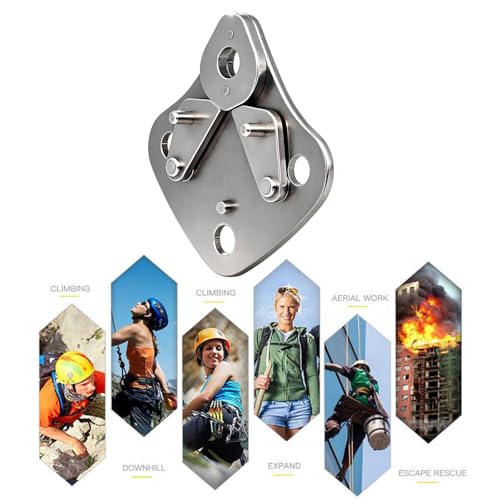Multifunctional Stainless Steel Continuous Connectors Plate Suitable for Secure Rock Climbing and Outdoor Activity Outdoor Climbing Gear