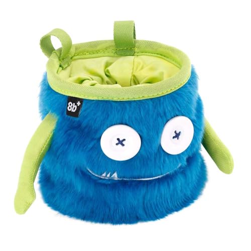 8BPLUS Chalk Bag for Rock Climbing and Bouldering, Chalk Pouch incl Belt & Biner – Cute Funny Character Design, Wide Opening, Gear with Personality, Gift for Climbers - style: MAX