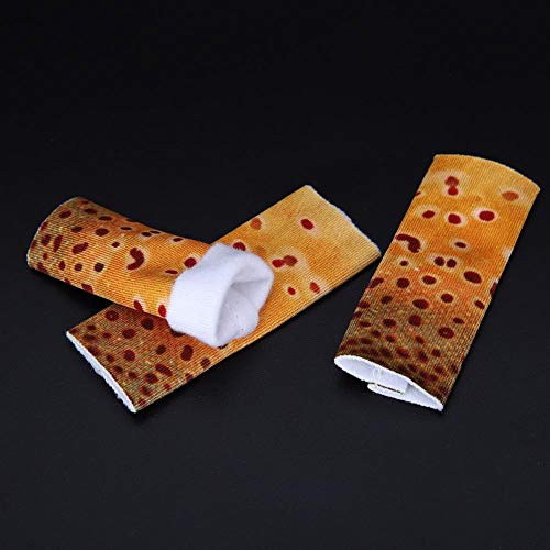 VBESTLIFE 3PCS Fishing Finger Tab Protector, Polyester Fishing Stripping Single Finger Guards for Fishing Finger