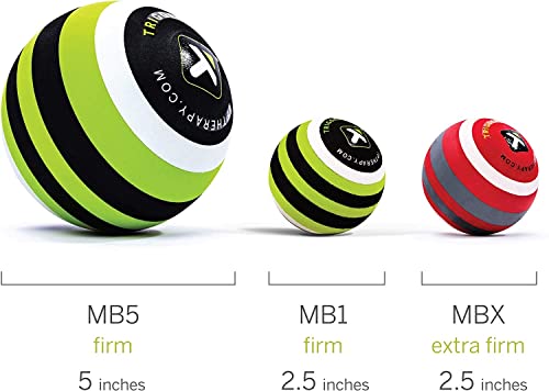 TRIGGERPOINT Foam Massage Ball - Deep Tissue Relief for Muscle and Joint Pain - Mimics Therapist's Hands - Targets Small Muscle Tightness - Lightweight & Easy to Clean - style: MB5