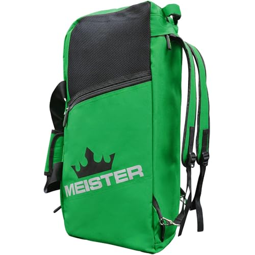Meister Vented Convertible Duffel/Backpack Gym Bag - Ideal Carry-On | Built for athletes with dual mesh ventilation and ultra-durable construction for training, travel and everyday use - color: Green