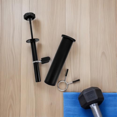 Toyvian 1set Fitness Equipment Loading Pin with Adapter Sleeve for Weightlifting Workout Quick Weight Plate Wide Compatibility Barbell Parts Holder Portable Gym Weight Stack Pin Latch