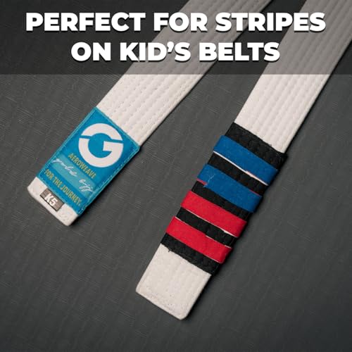 Gold BJJ Jiu Jitsu Tape - Strong Athletic Finger Tape, 1/2" x 30' - Protect Fingers and Toes in MMA, Judo, Wrestling, Martial Arts, Rock Climbing - color: Red