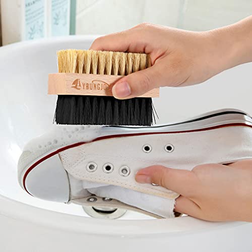 2 Pcs Sneaker Cleaning Brush Shoes Shine Dauber Suede Brush Nubuck Cleaner Crepe Applicators Suede Eraser Set(Dual with Eraser) - style: Dual with Eraser
