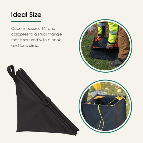 WEAVER ARBORIST Throw Line Storage Cube, Collapsible Rope Organizer Bag for Tree Climbing, Throw Line & Outdoor Gear Storage