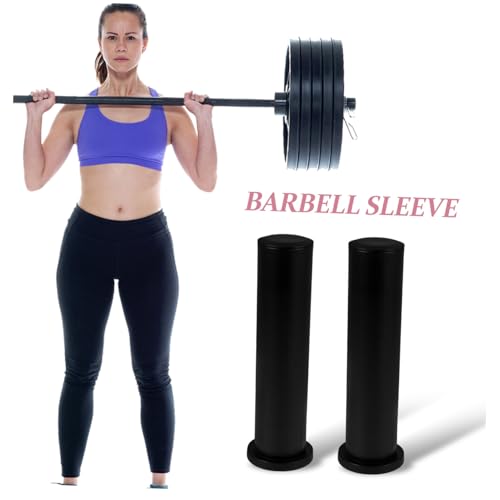 BESPORTBLE Barbell Attachment Sleeve Weight Lifting Wrist Wraps Gym Gear Grip Barbell Holder Adapter Easy to Install for Home and Commercial Use