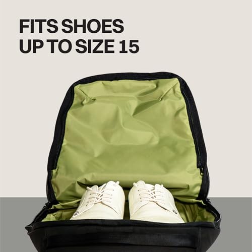 TIPS Transit Shoe Pod by Blue Tees Golf – Water Resistant, Ventilated and Padded Shoe Storage for Shoes up to Size 15, Durable Nylon with Padded Carry Handle and Ventilation Panel