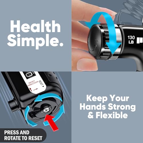 HiKeep Grip Strength Trainer (2 Pack), Forearm Strengthener, Hand Grip Gripper Strengthener, Hand Strengthening Devices, Forearm Exerciser, Finger Wrist Strengthener, Exercisers Squeezers for Strength - color: Black