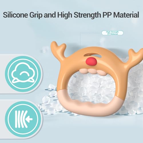 Gymnastics Rings, Professional Children Trapeze Bar Pull Up Rings, Playground and Home Exercise Gym Equipment, Children's Adjustable Strap Strength Training Rings - color: Brown - 1M Strap