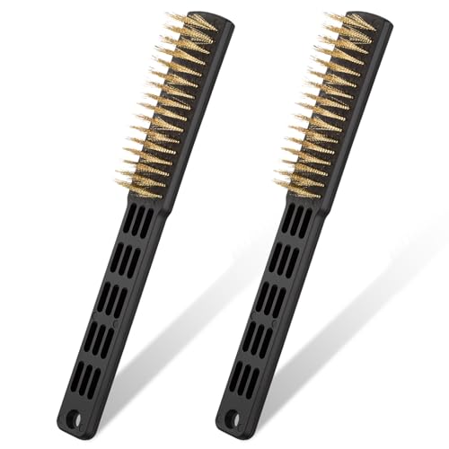 2 Pcs Bowling Accessories Bowling Shoe Brush, Remove Dust Grit, Heavy Duty Wire Brush, Improve The Slide of The Shoe Outdoor Shoes Cleaning Brushes for Shoes, Sliders, Golf Cleats and Boots