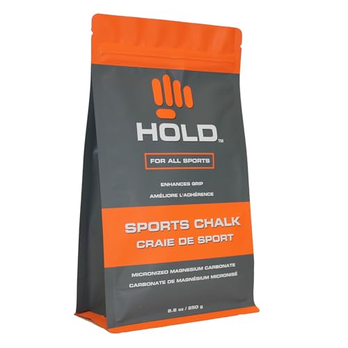 HOLD Sports Chalk – Pure Magnesium Carbonate for Climbing, Weightlifting, Gymnastics & Powerlifting – No Additives, Non-Toxic, Sweat-Resistant, Strong Grip Performance - style: Micronized